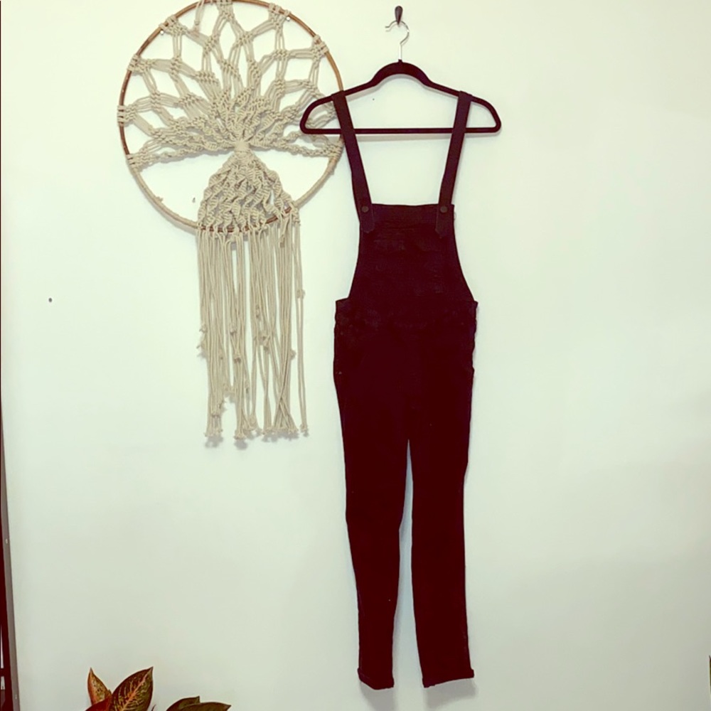 Black Free People Overalls